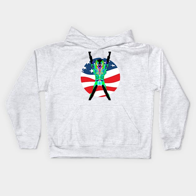 Two-headed FLAG Kids Hoodie by PersianFMts